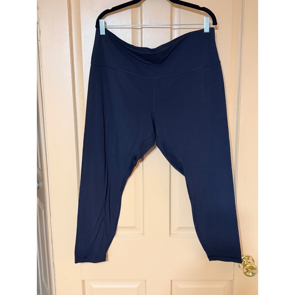 Lululemon Align High Rise Crop Leggings black Nulu Yoga Pants Womens 18